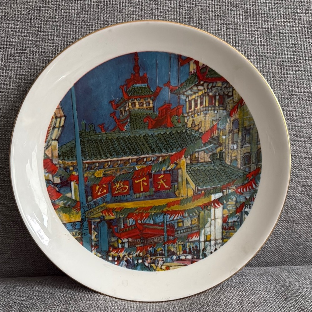 Chicago’s “Chinatown” Decorative Plate 1977